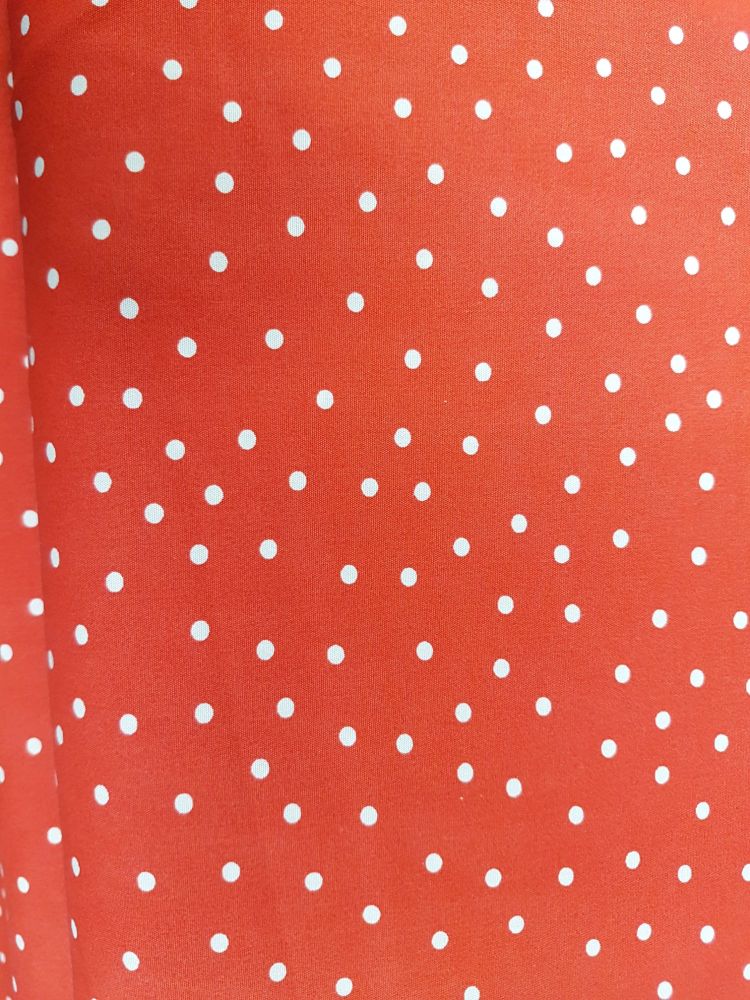 Lovely Liberty dot red reference KC2802-341 PRICED PER 0.5 (HALF) METER