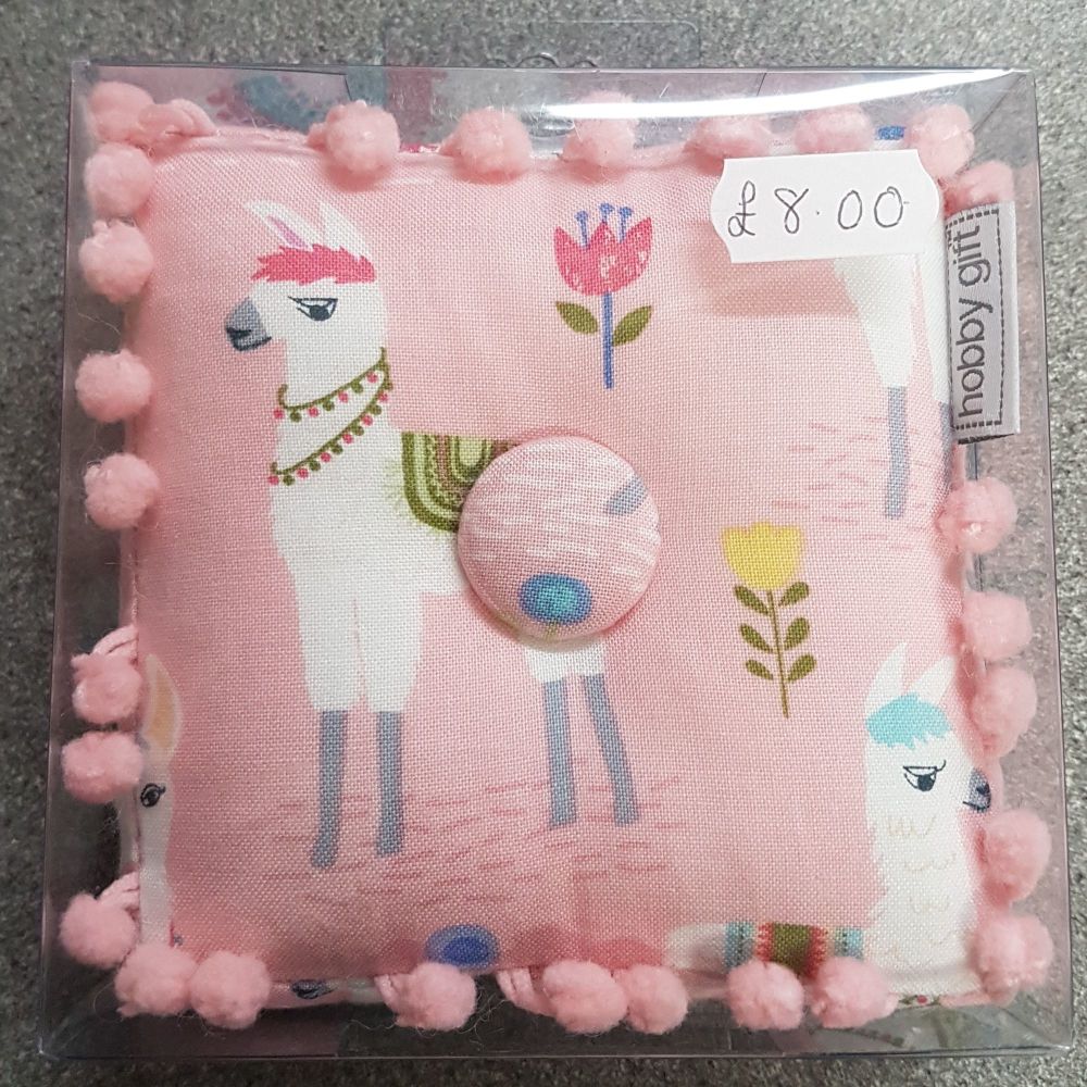 hobby gift llama pin cushion 