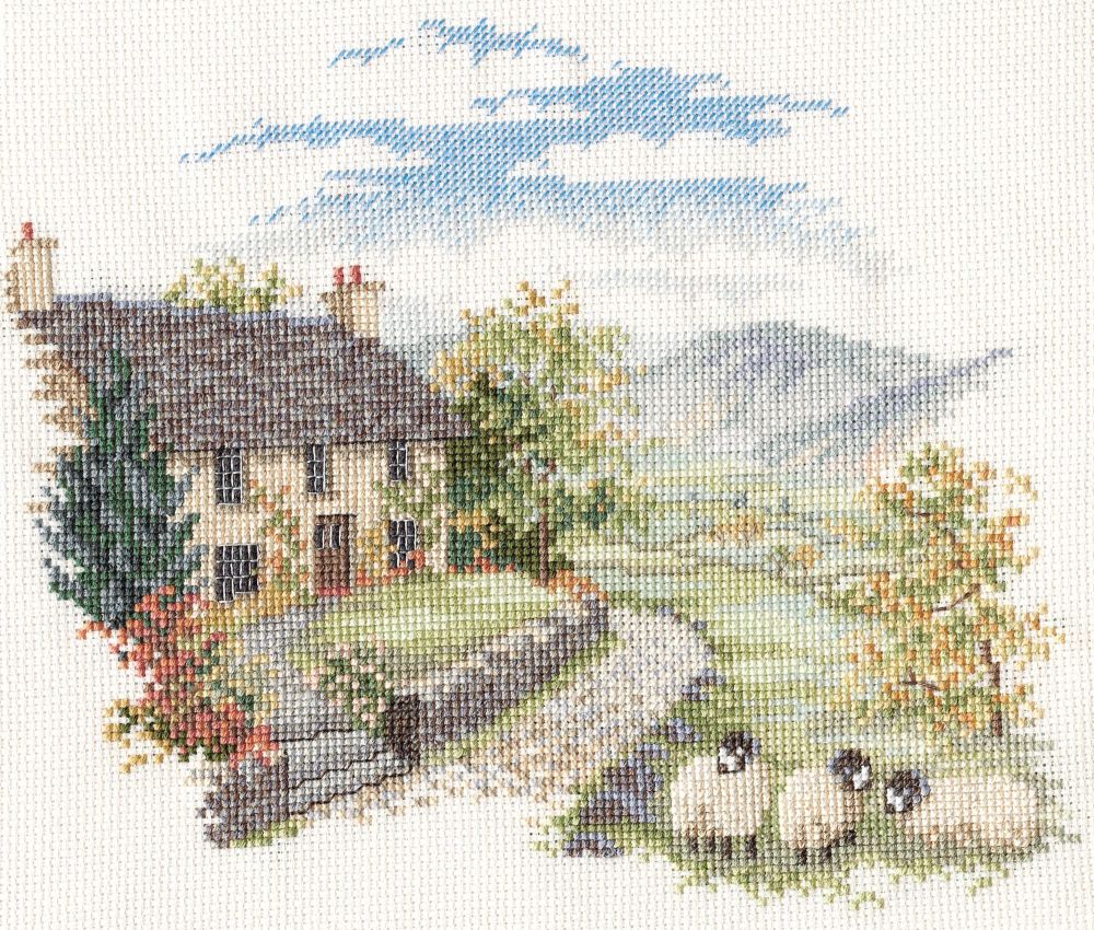 Derwent CON03 embroidery Countryside range High hill farm
