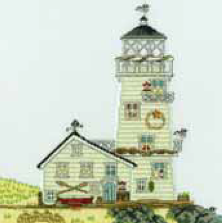Bothy threads XSS06 embroidery counted cross stitch range - Samplers - New England - Light house