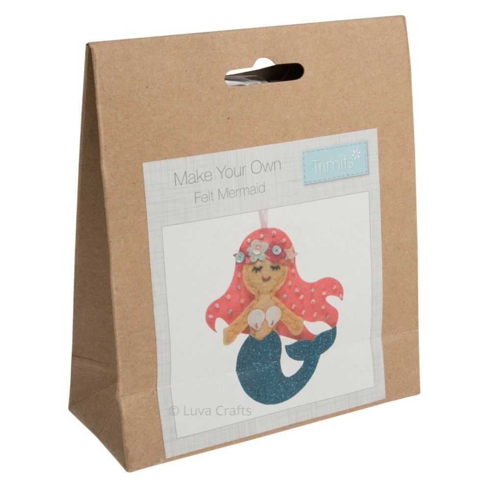 Felt kit make your own felt mermaid  by Trimits