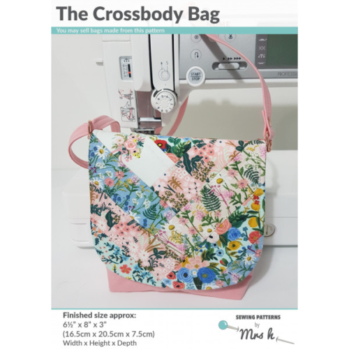 Mrs H Bag Pattern - THE CROSSBODY BAG including full size templates