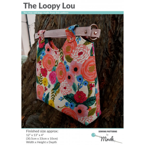Mrs H Bag Pattern - THE LOOPY LOU BAG including full size templates