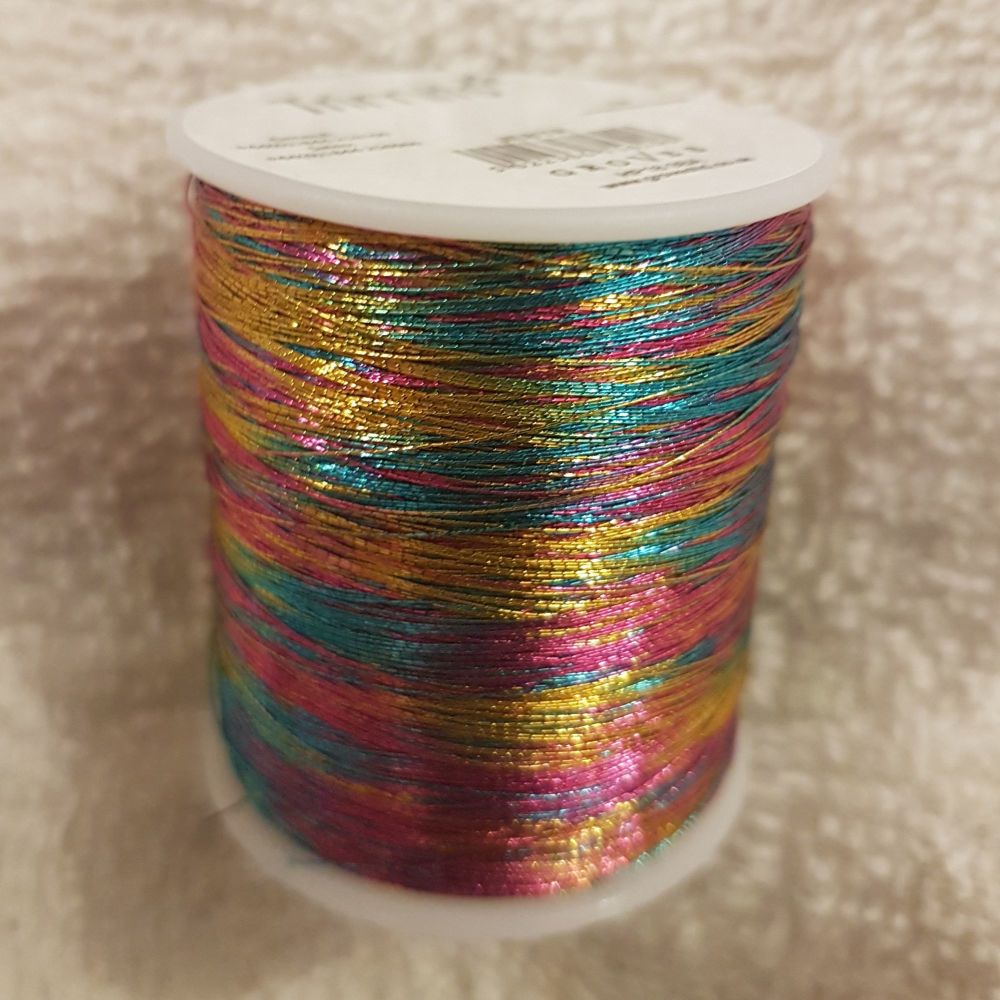 Trimits 180mtr  Embroidery thread metallic rainbow
