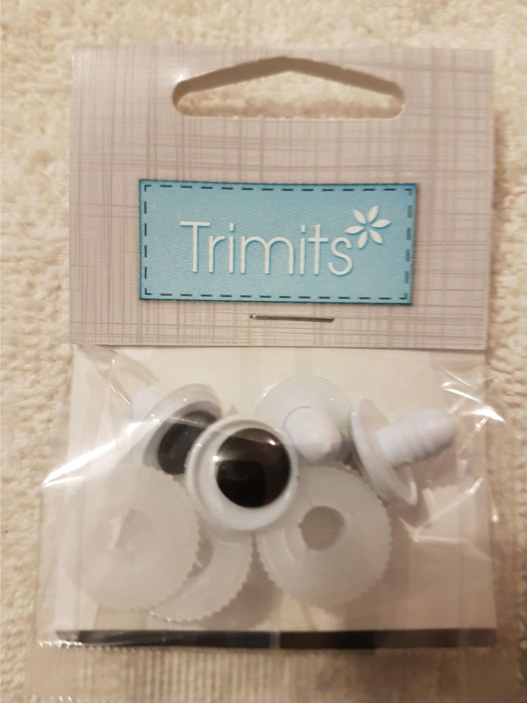 safety toy eyes Trimits 15mm pack of 4