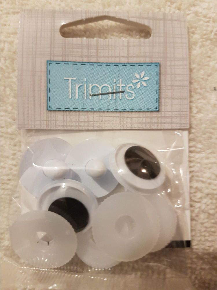 safety toy eyes Trimits 20mm pack of 4