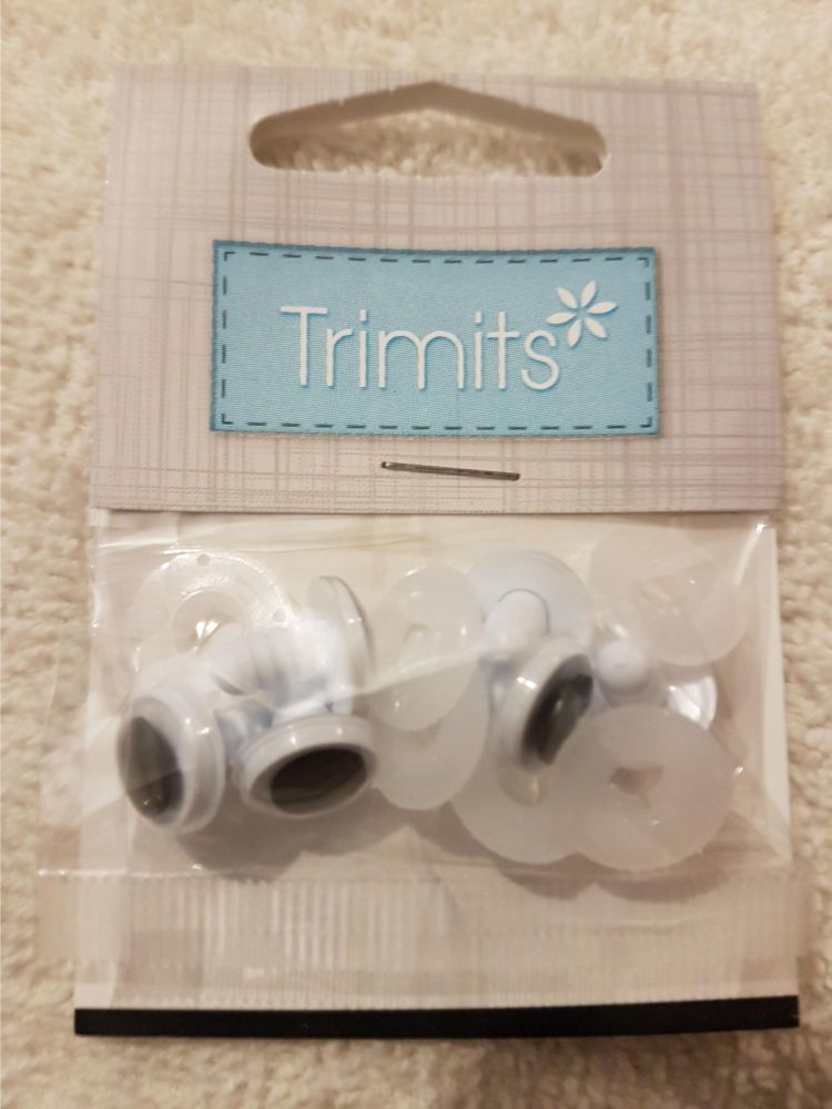 safety toy eyes Trimits 12mm pack of 4