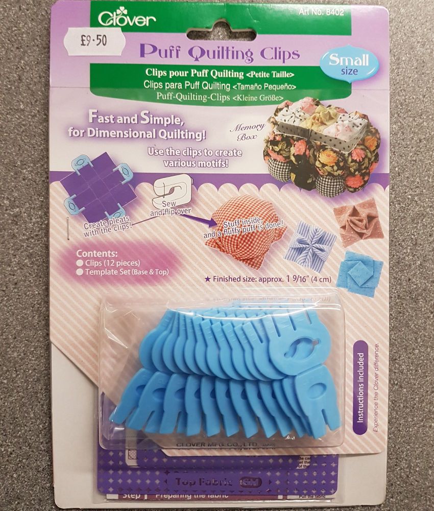 Clover 8402 Puff Quilting clips