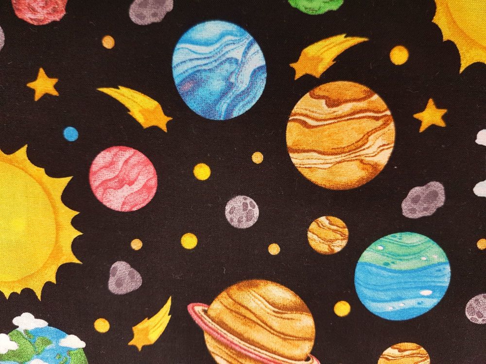 cotton Galaxy Quest Space fabric PRICED PER 0.5 (HALF) METER