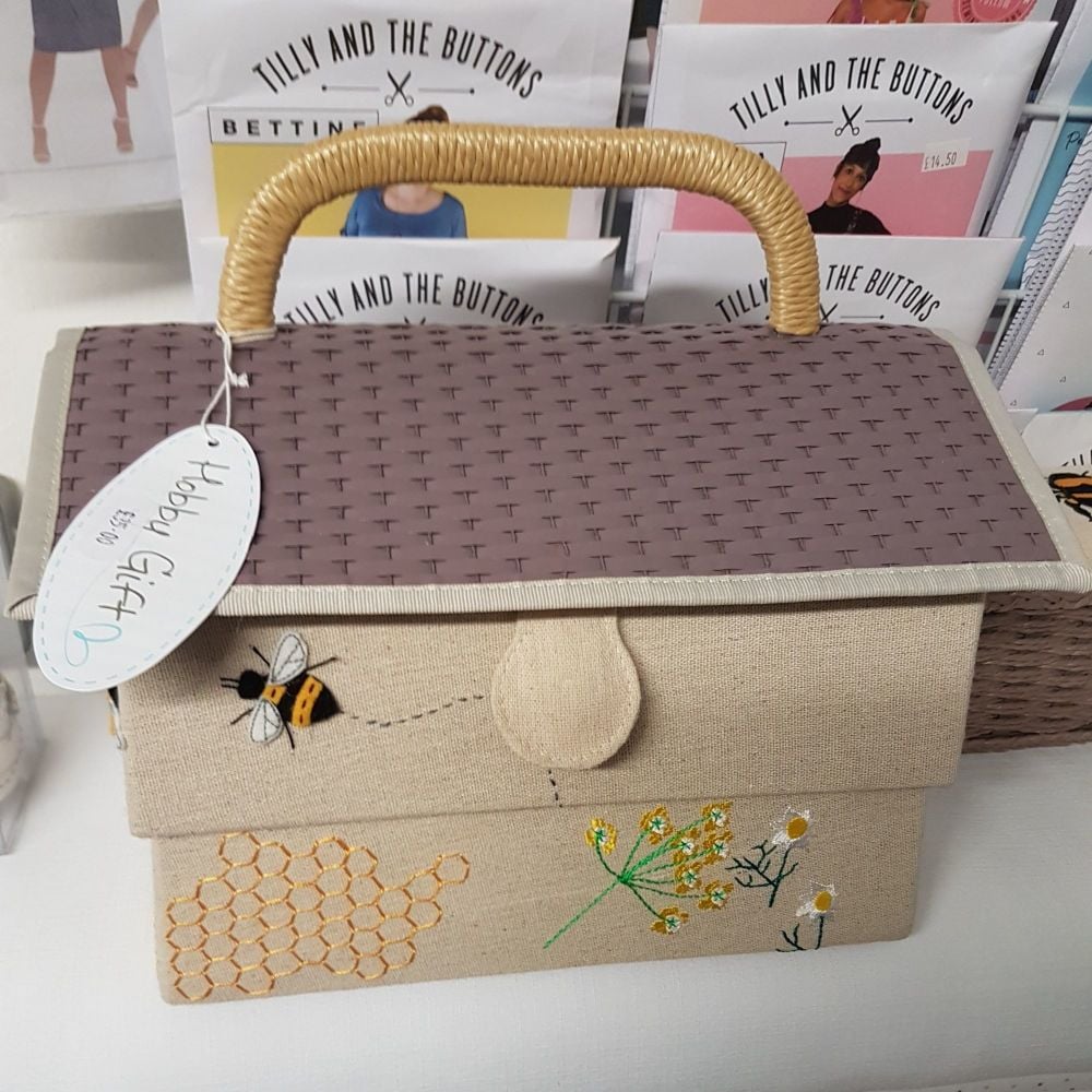 hobby gift Bumble Bee sewing box 