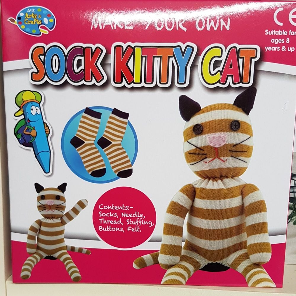 Make your own sock kitty cat