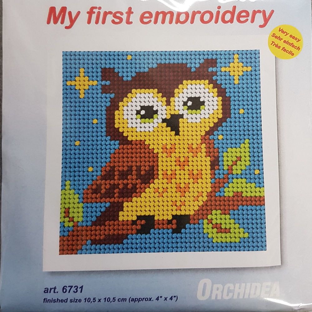 My first embroidery 6731 Owl