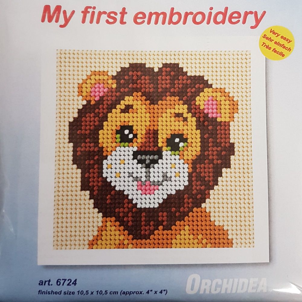 My first embroidery 6724 Lion