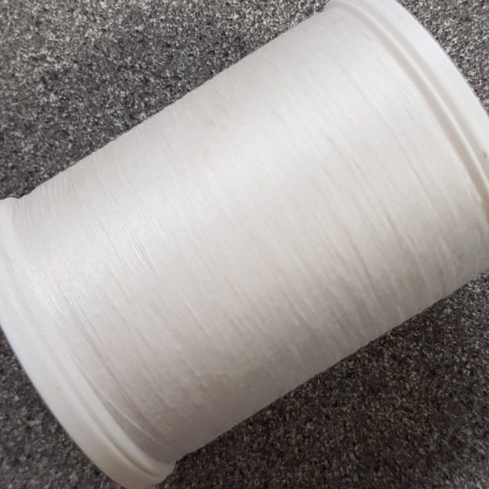 Mercerized cotton thread 100% 40/3 ply. tex 40. 500yrds (450m) long staple white
