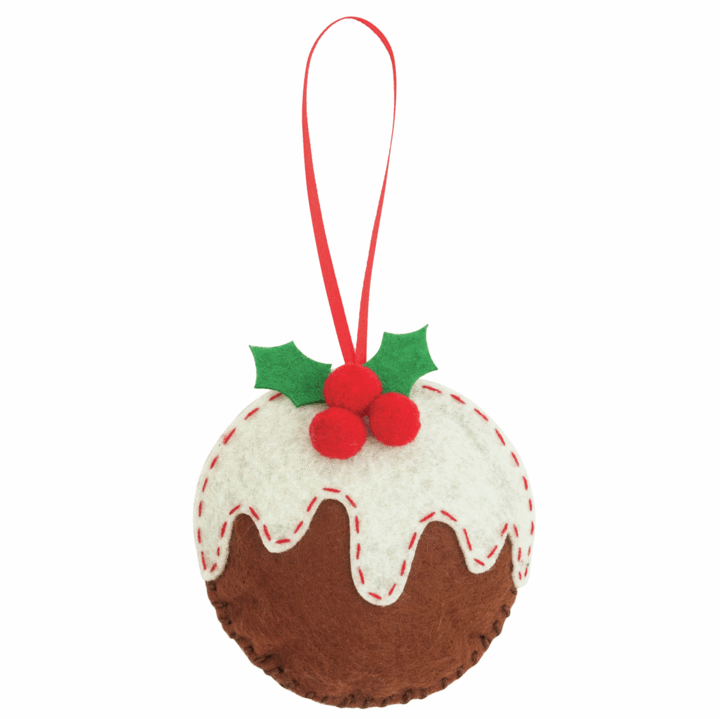 Felt kit make your own felt  christmas pudding decoration GCK025  by Trimits