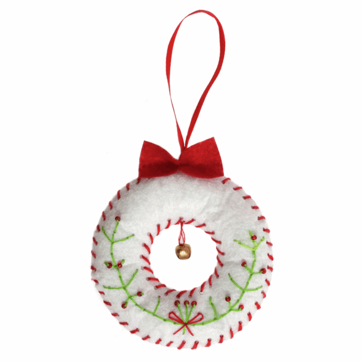 Felt kit make your own felt Christmas wreath decoration  GCK167 by Trimits