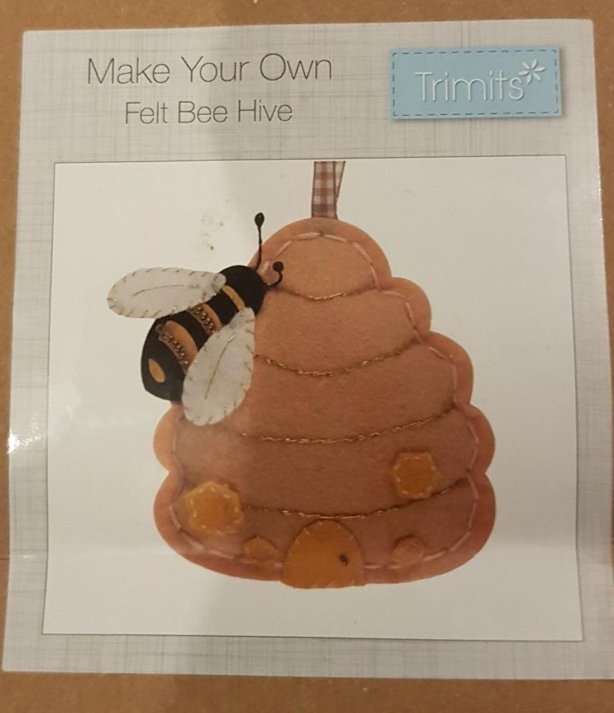 Felt  kit make your own Felt bee hive  GCK059 by Trimits