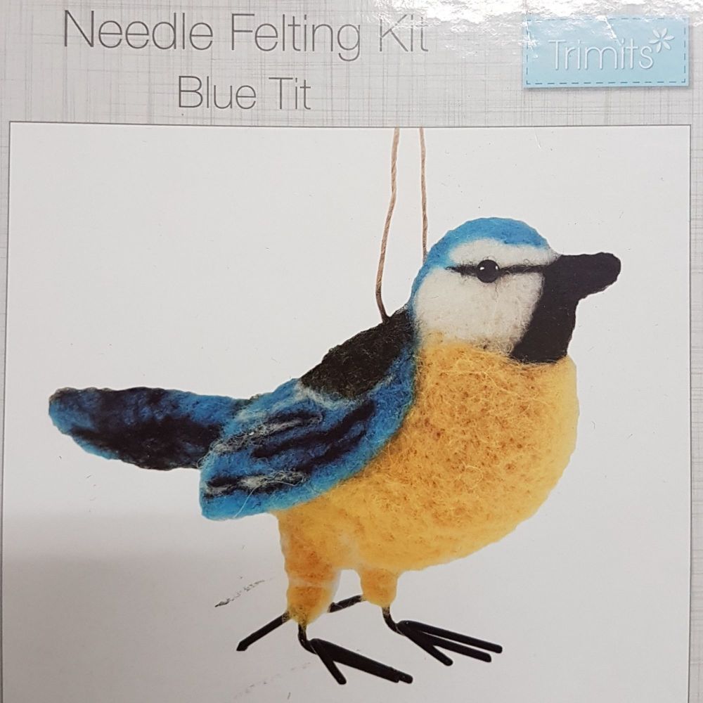 Needle Felting Kit blue tit by trimits
