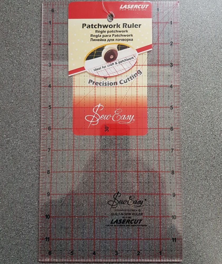 Patchwork ruler by Sew Easy 12 x 6 1/2"