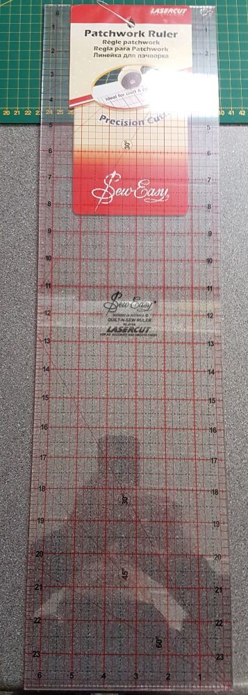 Patchwork ruler by Sew Easy 24 x 6 1/2"