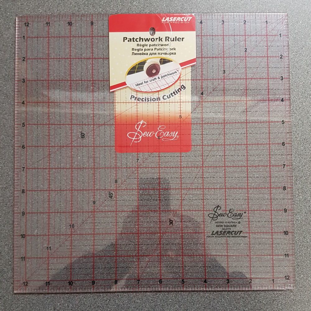 Patchwork ruler by Sew Easy 12 1/2  x 12 1/2"