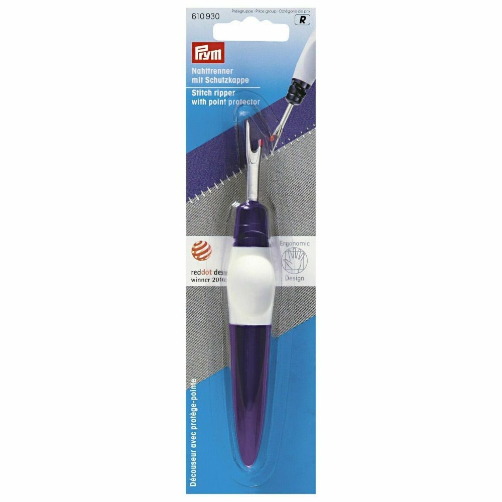 Prym 610-930 large ergonomic Stitch Ripper with point protector