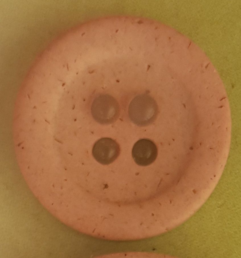 ECO button by Bonfanti Canapa 13547 24mm dia pink