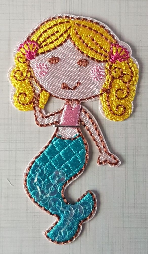 Trimits iron on or sew on motif mermaid