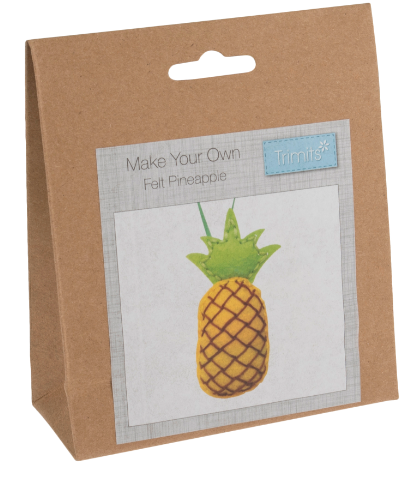 Felt kit make your own felt pineapple GCK012by Trimits