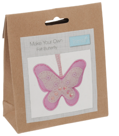 Felt kit make your own felt butterfly by Trimits