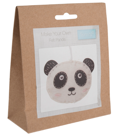 Felt kit make your own felt Panda by Trimits