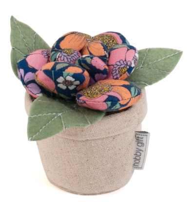 Pincushion: Flower Pot: Garden Serenade