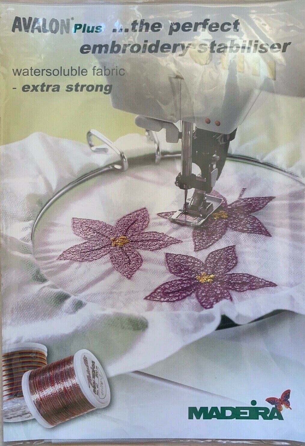 Avalon plus embroidery Stablizer Watersoluble fabric extra strong