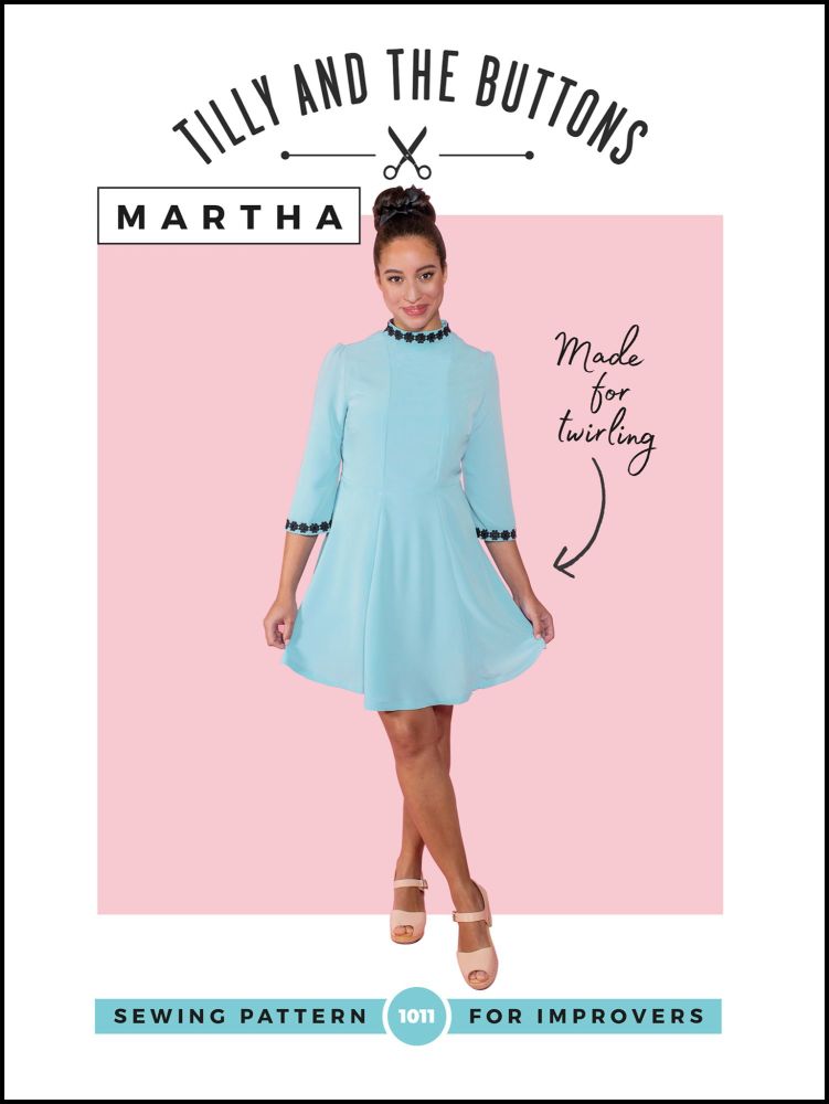 Tilly and the buttons sewing pattern 1011 martha 6-24