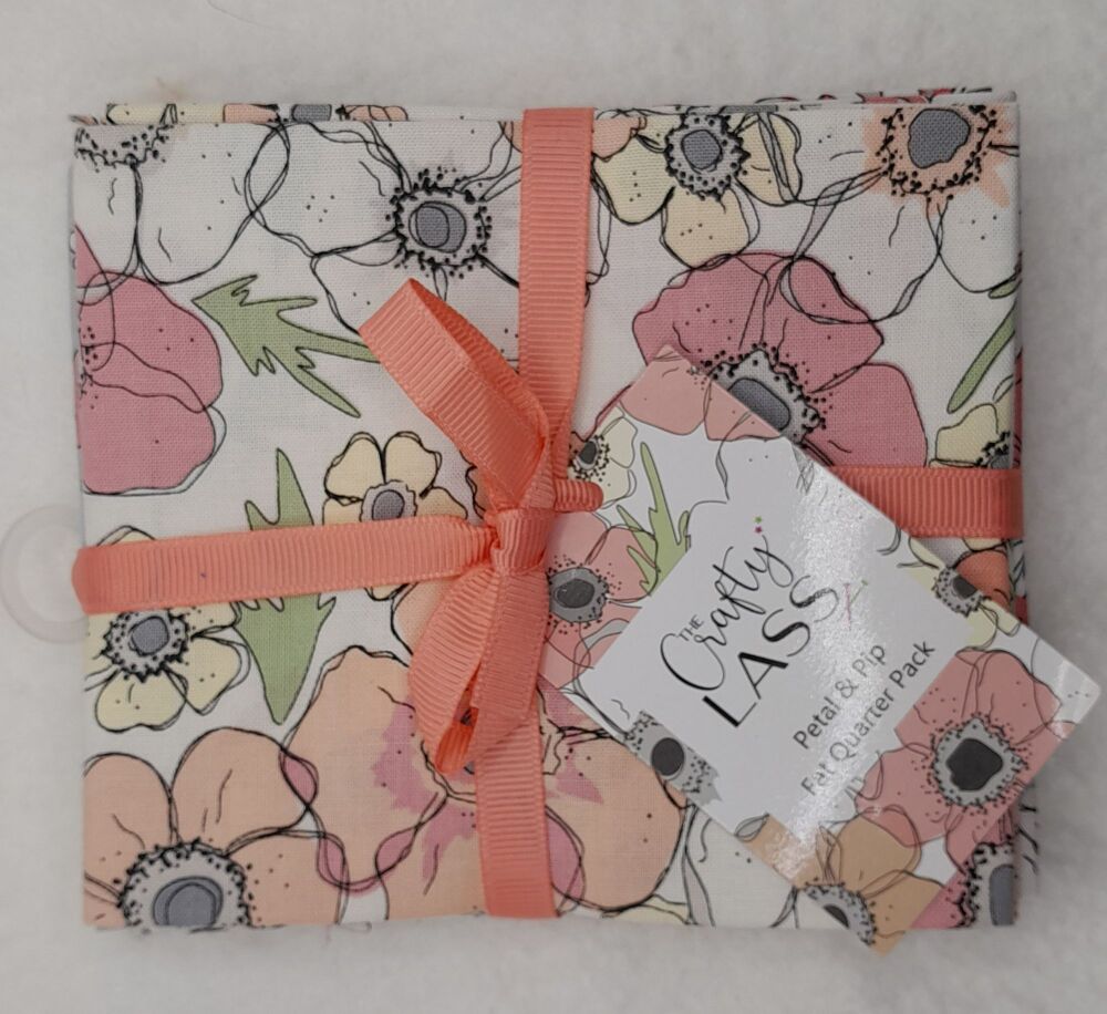 Craft cotton co the crafty lass fat quarter pack petal and pip