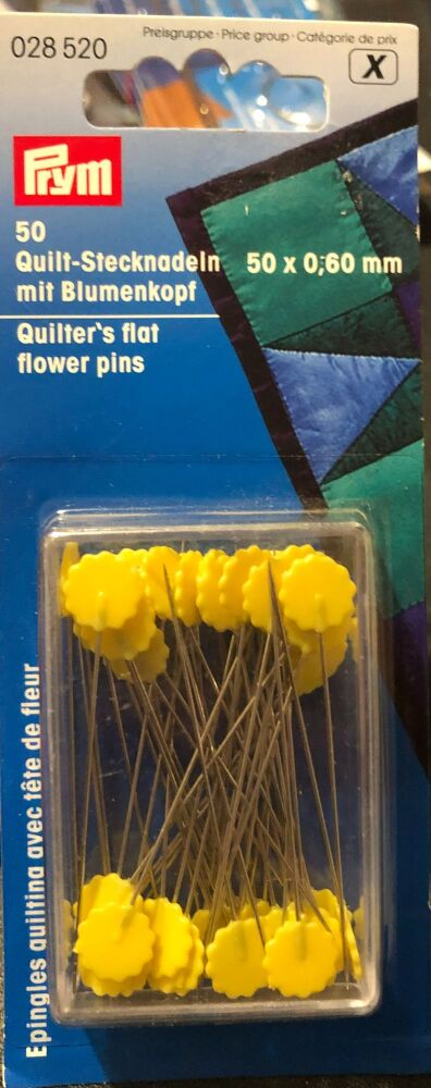 Prym . 028-520 Quilters flat flower pins 50mm x 0,60mm