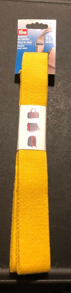 Prym . 965-181 strap for bag yellow 30mm per 3mtr