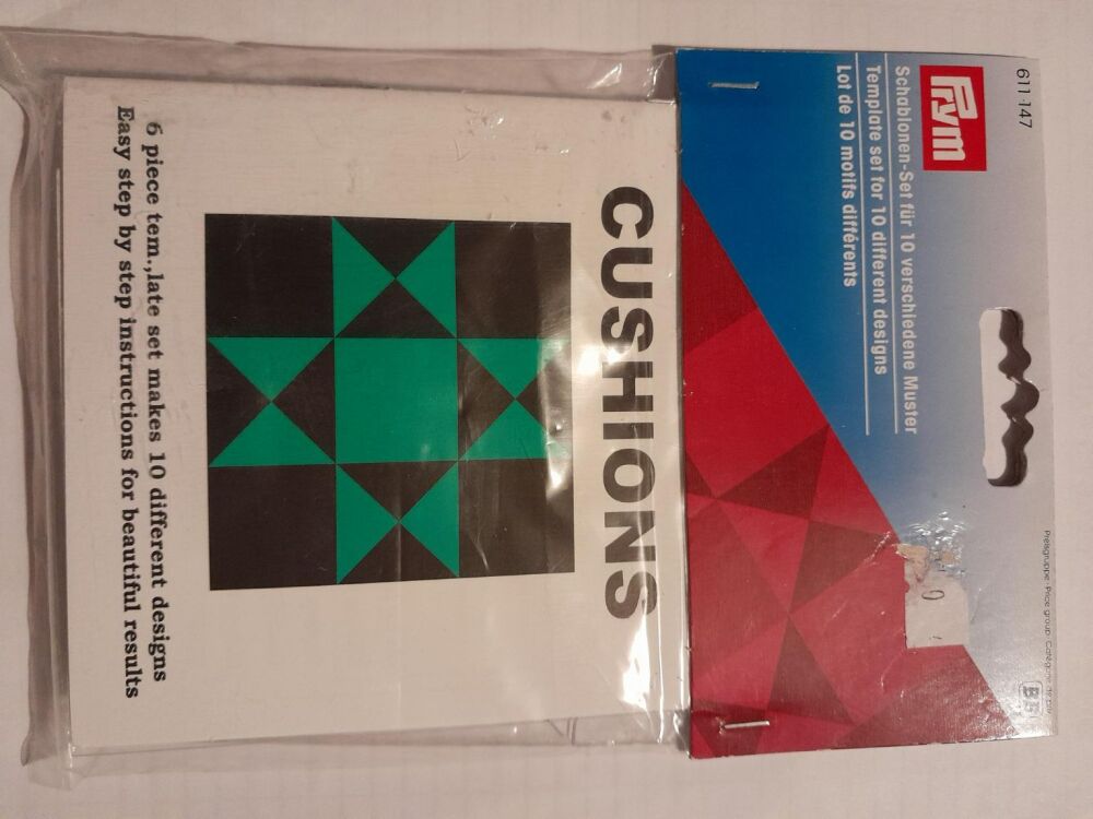 Prym . 911-147 Template set for 10 different cushion designs