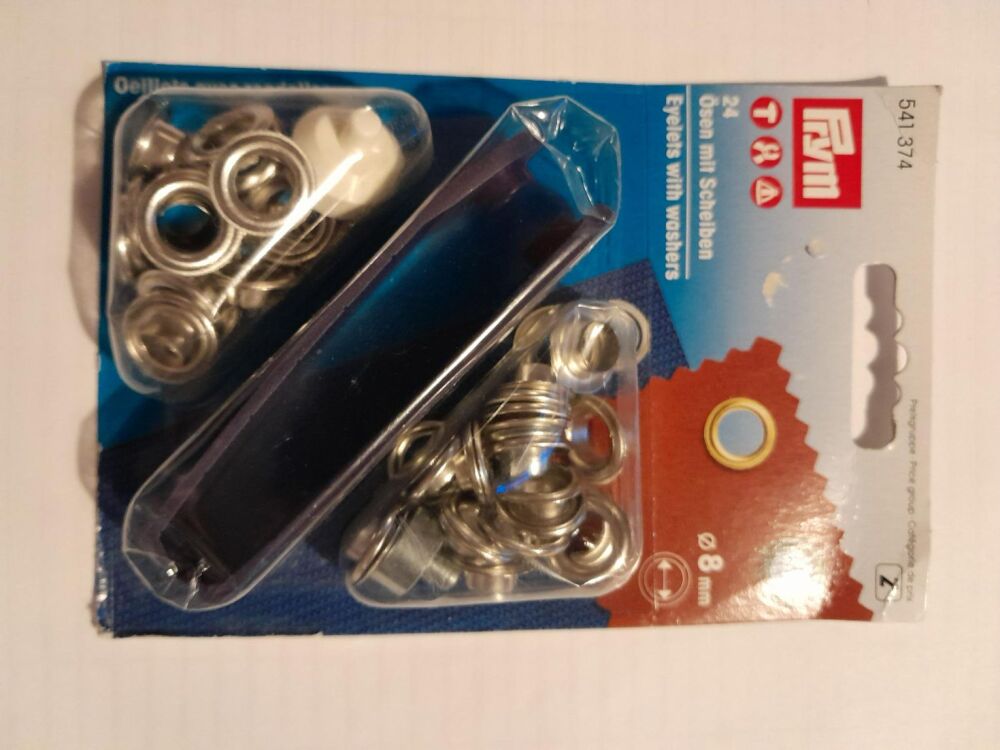 Prym . 541-374 eyelets with washers 8mm