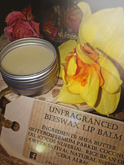 Unfragranced Beeswax & Shea Butter Lip Balm