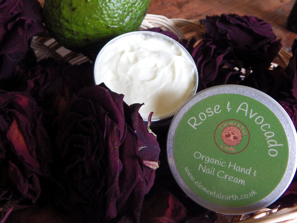 Organic Rose & Avocado Hand and Nail Cream