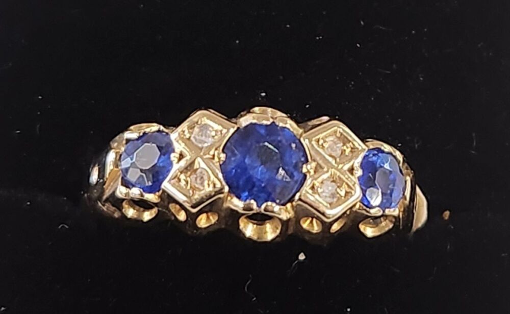 18ct Sapphire and Diamond Ring