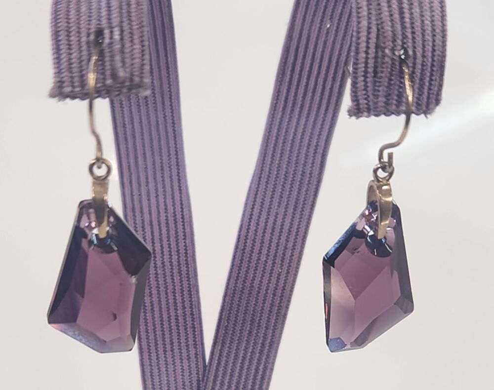 9ct Amethyst Earrings