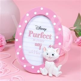 4" X 6" - DISNEY OUI MARIE OVAL 3D MOULDED PHOTO FRAME