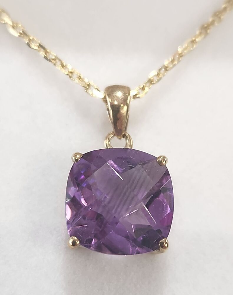 9ct Amethyst Pendent