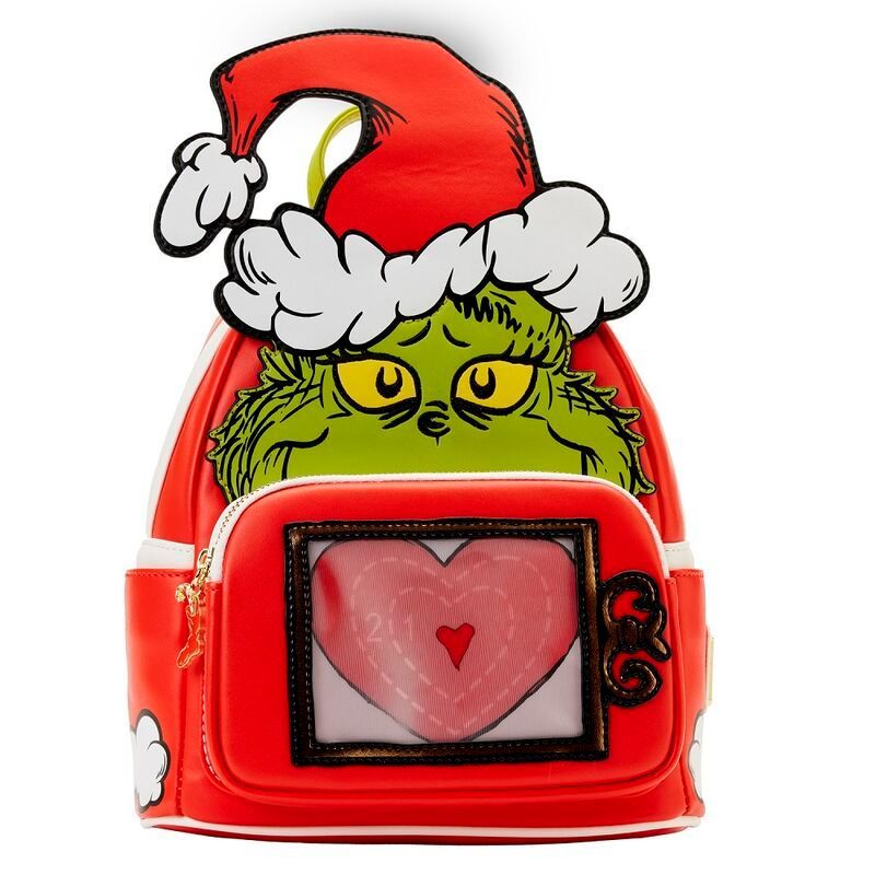 Dr Seuss Grinch Lenticular Heart Mini Backpack