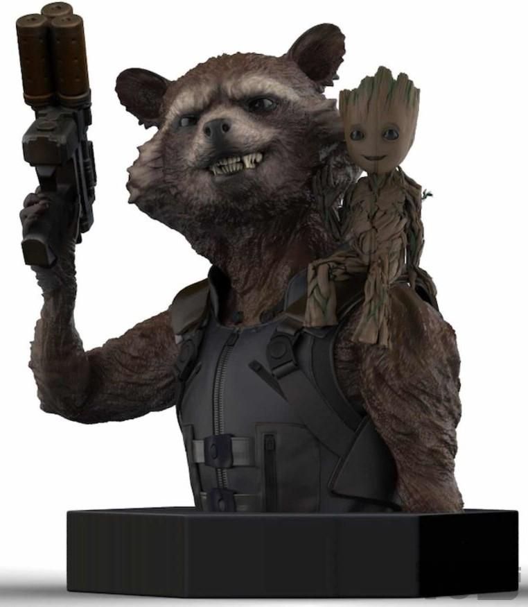 Guardians Of The Galaxy Volume 2 Rocket Raccoon & Groot Bust