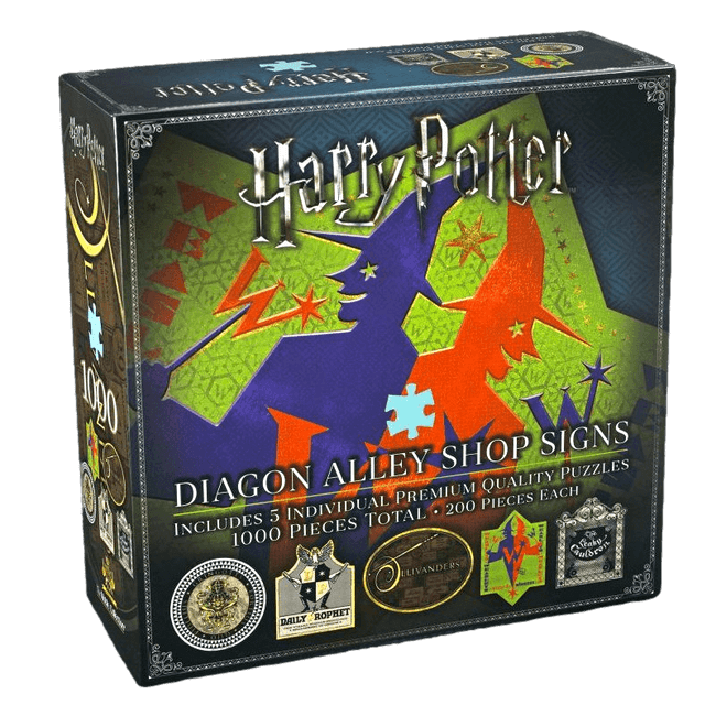 Harry Potter Diagon Alley Shop Signs Jigsaw Puzzle