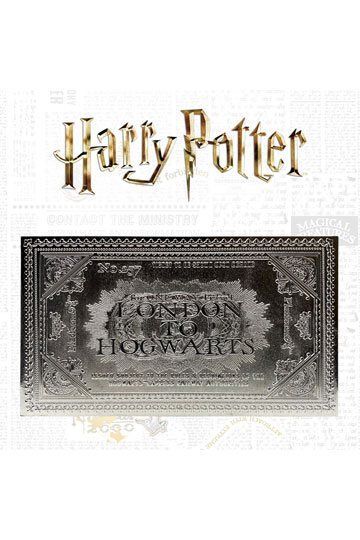 Harry Potter Replica Hogwarts Train Ticket Limited Edition (silver plated)