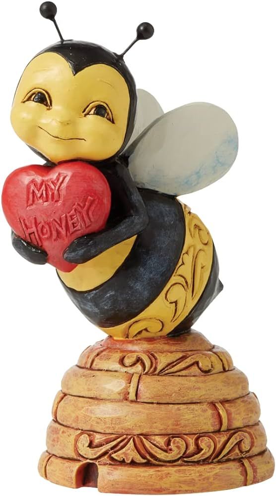 Honey Bee with Heart Figurine